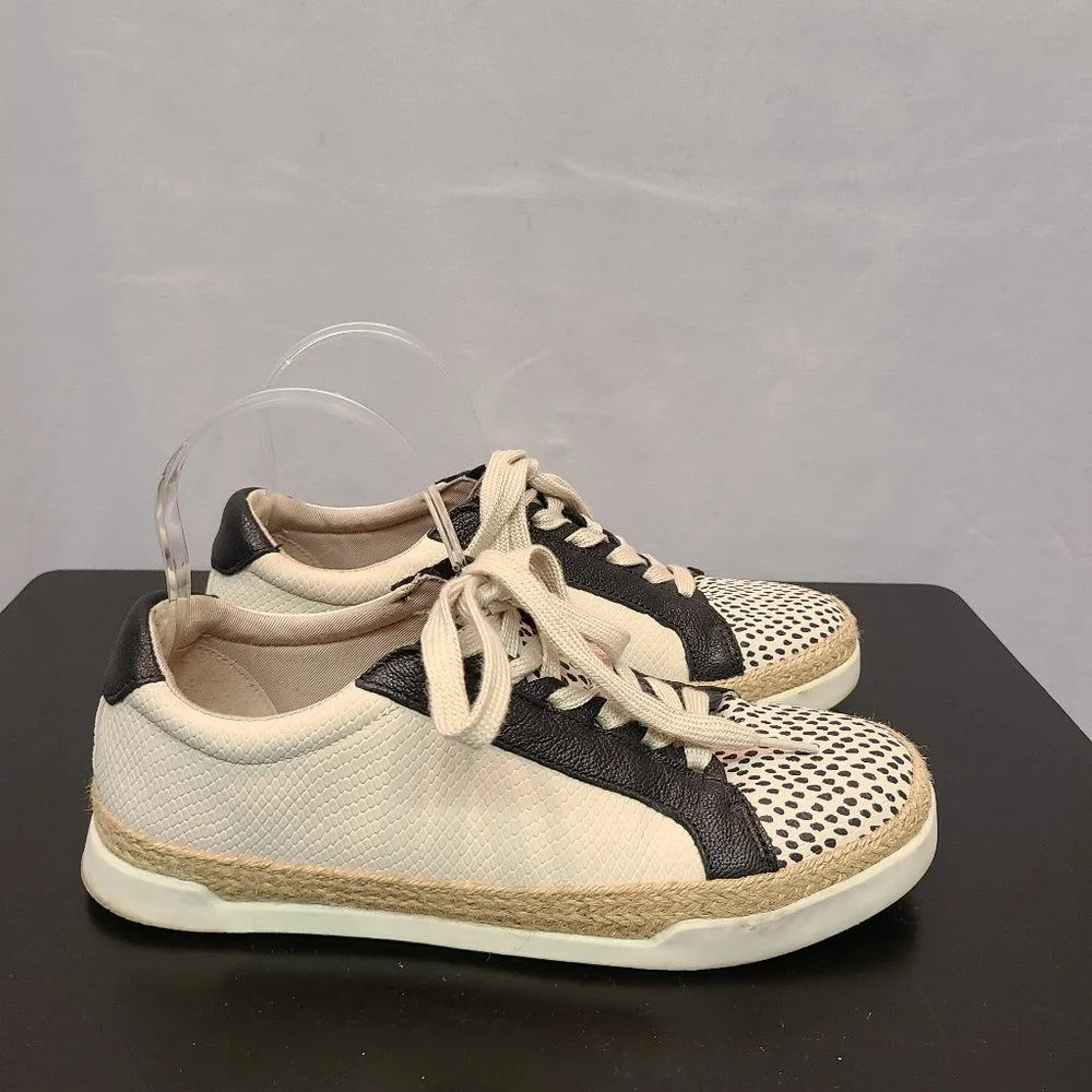 Crown Vintage Adelite Sneakers Low Top Womens 8.5 Cream Black
